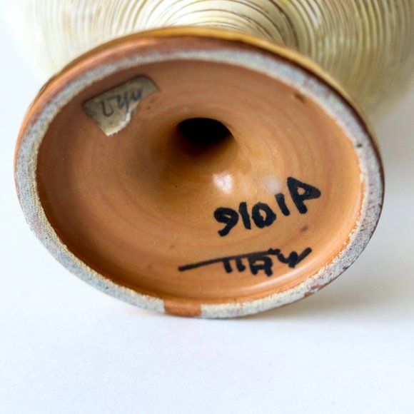 1960's Fratelli Fanciullacci Chalice Shaped Textured Italian Pottery - Picture 2 of 3